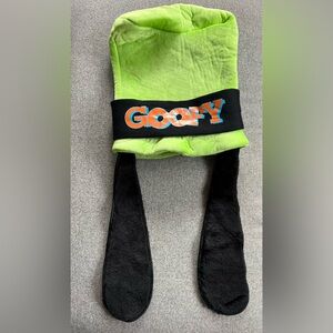 Disney Parks Green Velvet Goofy Hat With Floppy Ears Adult Size